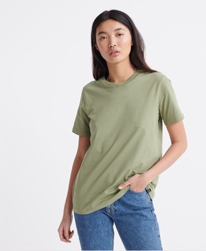 Superdry Organic Cotton Standard Label Női Pólók Zöld | SWMEP8423